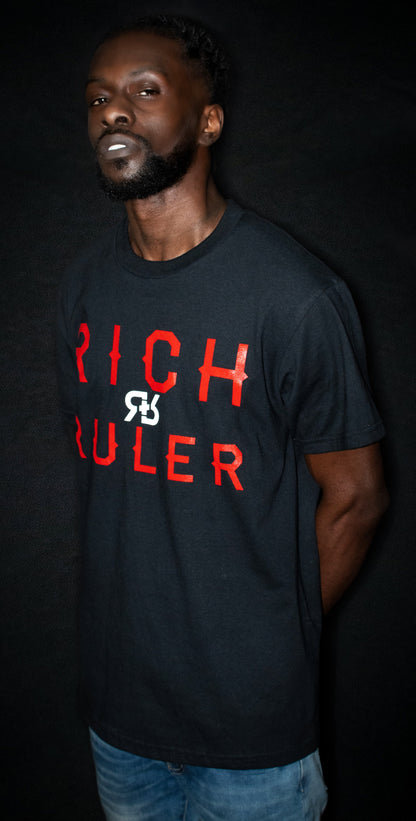 RR FACE THE LOGO TEE (BLACK SAUCE)