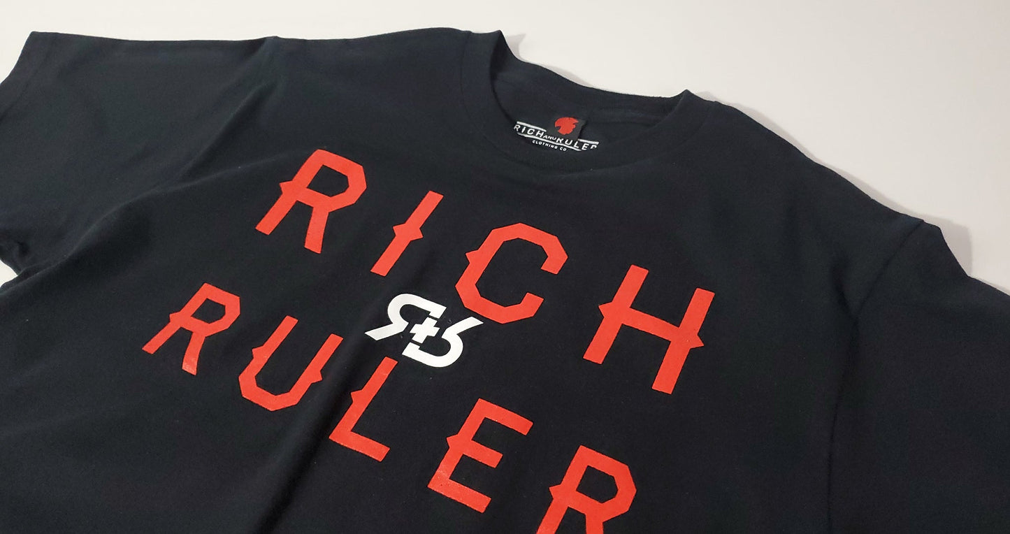 RR FACE THE LOGO TEE (BLACK SAUCE)