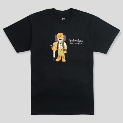 RULER CONSTRUCTIVE LION TEE (BLACK)