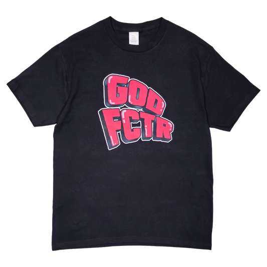 GOD FCTR LOGO TEE (BLACK)