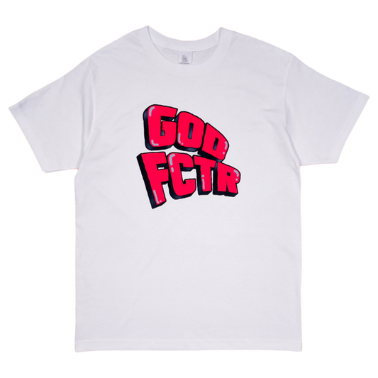 GOD FCTR LOGO TEE (WHITE)