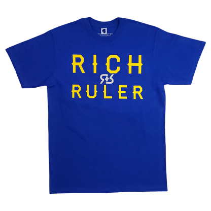 RR FACE THE LOGO TEE 2 (ROYAL|YELLOW)