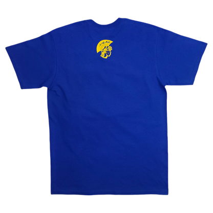 RR FACE THE LOGO TEE 2 (ROYAL|YELLOW)