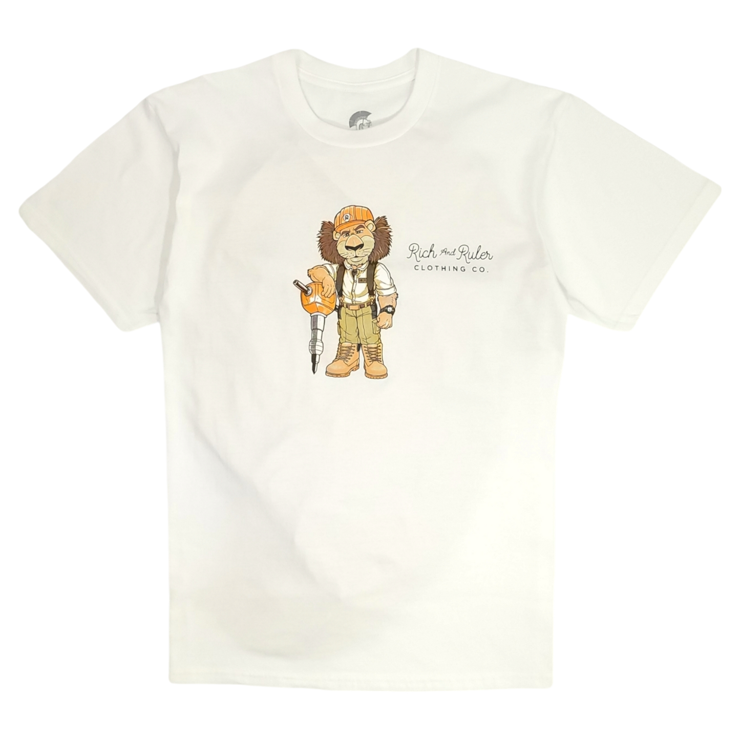 RULER CONSTRUCTIVE LION TEE (WHITE)