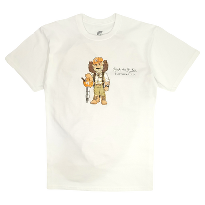 RULER CONSTRUCTIVE LION TEE (WHITE)