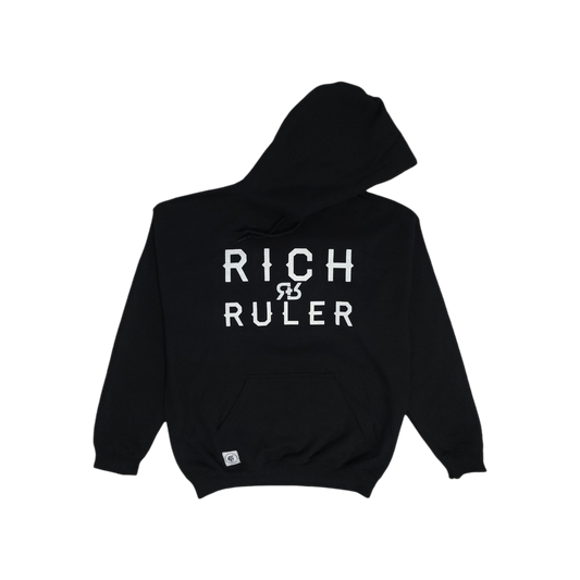 RR FACE THE LOGO HOODIE (BLACK)