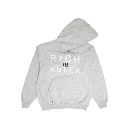 RR FACE THE LOGO HOODIE (GREY)